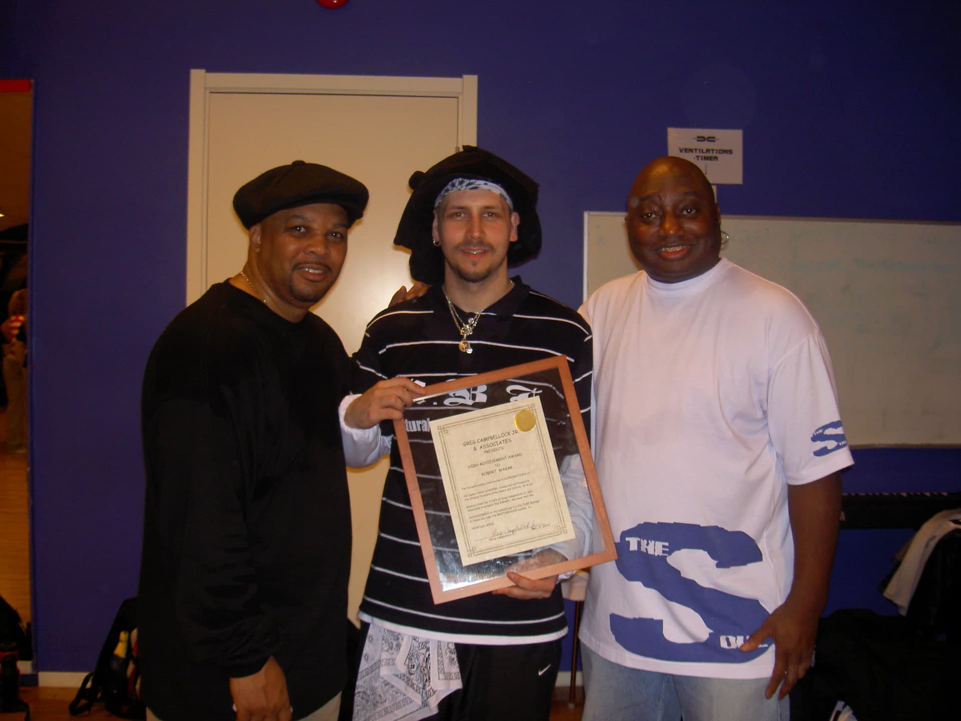 Greg “Campbellock Jr.” Pope, Robert “Rob-One” Wägar och O.G. Skeeter Rabbit på FunkCamp, 2005.