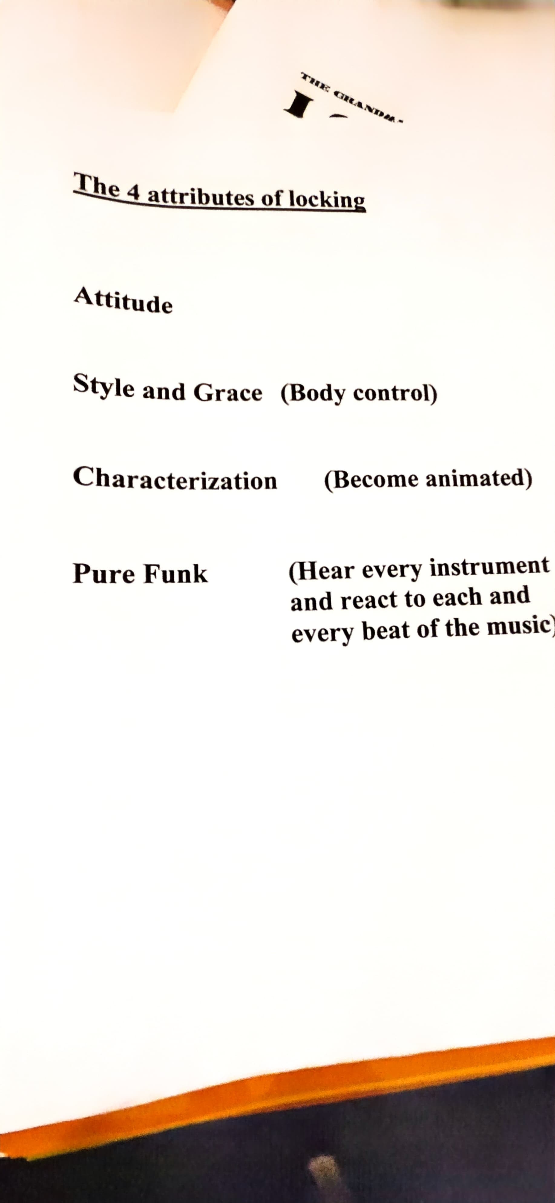 Greg Campbellock Jr:s dokument The 4 attributes of Locking